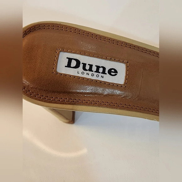 Dune London March Stylish Tan Mules Size 7 - Picture 8 of 13